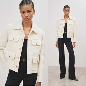 NWT Nili Lotan Paloma Jacket Ivory XS